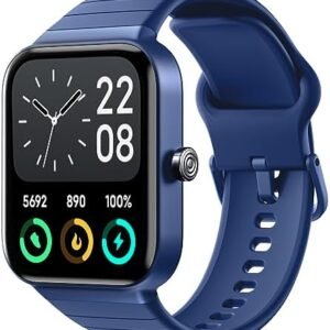 Fitpolo Smart Watch for Men Women Android iPhone Compatible, 1.8" Fitness Tracker Make/Receive Call Alexa Built-in 100 Workouts IP68 Waterproof SpO2 Heart Rate Monitor Activity Trackers
