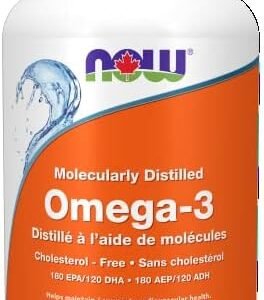 NOW Supplements Omega-3 1,000mg Softgels, 200 Count