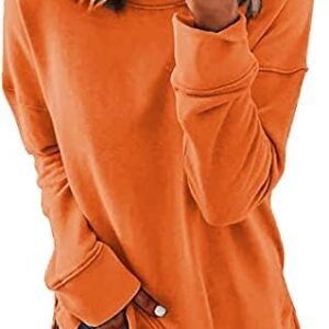 SMENG Womens Tops Fall Crewneck Sweatshirt Long Sleeve Casual Pullover for Women