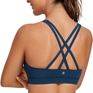 CRZ YOGA Women's Fitness Workout Yoga Bra Strappy Sports Bras