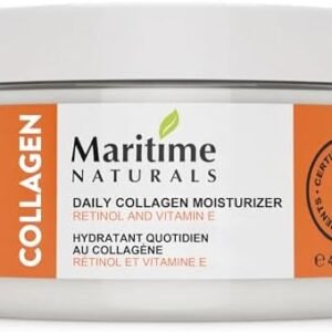 Maritime Naturals Daily Collagen Moisturizer, Retinol Cream, Collagen, Jojoba Oil, & Vitamin E, Face Cream for Women & Men, Made with Organic Ingredients, 120 ml
