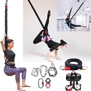 PRIOR FITNESS Bungee Exercise Heavy Yoga Dancing Bungee Fitness Equipement Bungee Workout Gravity Pro Training Equipment for Home Gym S for 36-54KG