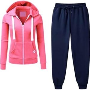 Generic Women Casual Sweatsuits 2 Piece Outfits Fall Winter Lounge Sets Full Zip Hoodies and Jooger Sweatpants Warm Tracksuit
