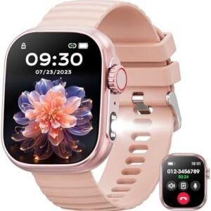 Smart Watch for Men Women with Bluetooth Call, 2.01‘’ Fitness Activity Tracker with 111 Sport Modes,Voice Assistant IP67 Waterproof Smartwatch with Blood Pressure Sleep Monitor for Android and iPhone…