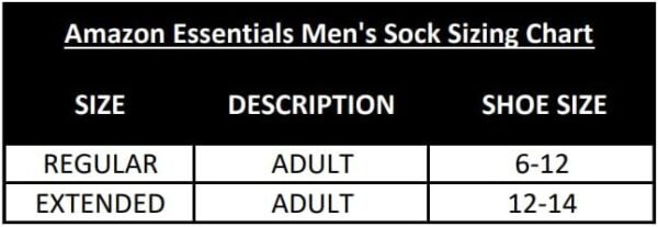 Amazon Essentials mens 6-pack Performance Cotton Cushioned Athletic Ankle Socks - Image 3