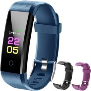 Fitness Tracker Hr, Kids Activity Tracker Watch Android/iOS with Heart Rate Monitor, Waterproof Fit Tracker Watch with Sleep Monitor Smart Bracelet with Calorie Counter Pedometer Watch for Women/Men
