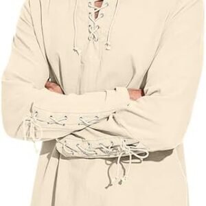 Pleated Plain Tops for Man Summer Fall Short Sleeve Vneck Linen Loose Fit Long Tops Blouses Shirts Mens 2024