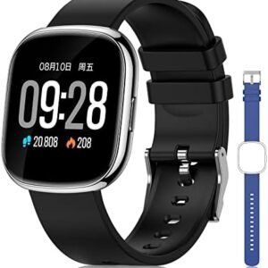 Outlet Smart Watch for Women Men, Digital Fitness Watch, 1.3" Touch Screen Smart Watch for Android Phone, IP68 Waterproof Activity Tracker with Pedometer Heart Rate Blood Pressure Sleep Monitor