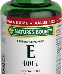 Nature's Bounty Vitamin E Pills And Supplement, Helps Maintain Health, 400Iu, 200 Softgels