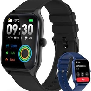 Smart Watch for Men Women, Teneytoyz Activity Fitness Tracker Heart Rate Sleep Monitor Blood Oxygen Pedometer,1.96" DIY Full Touch Screen 120+ Sport Modes, 5ATM Waterproof Watch with Replacement Strap