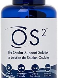 Nugevity OS2 The Ocular Support Solution Eye Health Supplement - Includes Lutein, Zeaxanthin, Antioxidants and Omega-3 Fish Oil - 90 Softgels