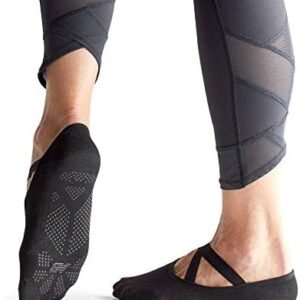 New Balance Yoga Socks for Women/Men - Non Slip Barre Socks with Grips/Straps | Sticky Gripper Exercise Fitness Sock Shoes for Yoga, Barre, Pilates, Ballet, Dance, Workout, Home, Casual, Hospital