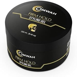 OMWAH Professional Hair Gel Hair Styling Gels Infused With Vitamins E and B5 Natural Look Long Lasting Hold Add Volume and Texture (Firm Hold) 8.45 oz.……