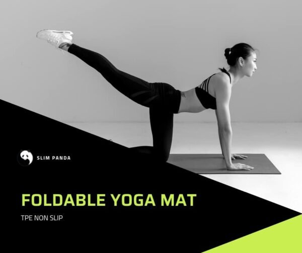 Slim Panda Yoga Mat Non-Slip, Pilates Mat with Carrying Strap, Anti Tear TPE Workout Mat for Women Men Kids, 6mm Thick Excercise Mat for Home Workout, Floor Exercise, Pilates - Image 7