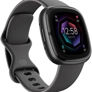 Fitbit Sense 2 Advanced Health and Fitness Smartwatch with Tools To Manage Stress and Sleep, Ecg App, Spo2, 24/7 Heart Rate and Gps, Shadow Grey/Graphite, One Size (S and L Bands Included)