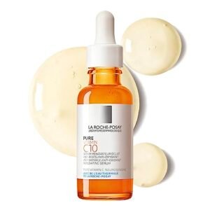 La Roche-Posay 10% Pure Vitamin C Serum for Face with Hyaluronic Acid & Salicylic Acid. Anti Aging Serum for Wrinkles, lack of Radiance & Uneven Skin Tone to Brighten & Smooth. Sensitive Skin, 30ml