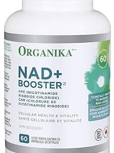 Organika NAD+ Booster - NRC - for Energy Metabolism, Healthy Aging, Vitamin B3, and Cellular Health - 60vcaps, 60 Day Supply