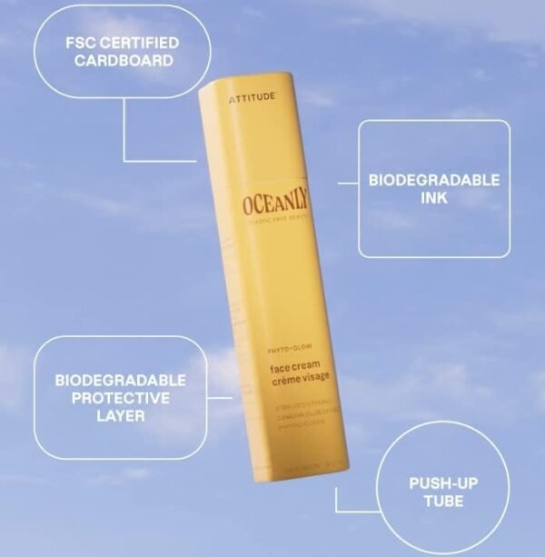 ATTITUDE Oceanly Eye Cream Stick, EWG Verified, Plastic-free, Plant & Mineral-Based Ingredients, Vegan & Cruelty-free Beauty Products, PHYTO GLOW, Unscented, 8.5 grams - Image 6