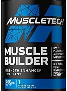 Muscle Builder, MuscleTech Muscle Builder, Muscle Building Supplements for Men & Women, Nitric Oxide Booster, Muscle Gainer Workout Supplement, 400mg of Peak ATP for Enhanced Strength, 30 Pills