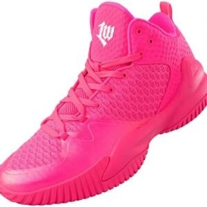PEAK High Top Mens Basketball Shoes Lou Williams Streetball Master Breathable Non Slip Outdoor Sneakers Cushioning Workout Shoes for Fitness