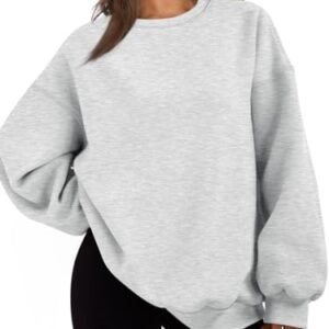 EFAN Womens Oversized Sweatshirts Hoodies Fleece Crew Neck Pullover Sweaters Casual Comfy Fall Fashion Outfits Clothes 2023