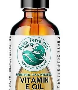 Natural Vitamin E Oil. 120 ml. 100% Pure. D-alpha Tocopherol. Natural Antioxidant. Organic. 75,000 IU. Derived from Wheat Germ. - Bella Terra Oils…