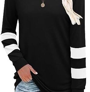 CHICZONE Women Long Sleeve Tunic Tops Fall Winter Crew Neck Sweaters Casual Loose Swing Tops
