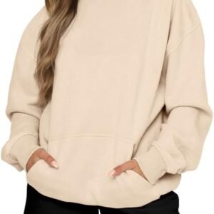 BETTE BOUTIK Womens Oversized Sweatshirts Fleece Hoodies Long Sleeve Shirts Pullover Fall Clothes with Pocket
