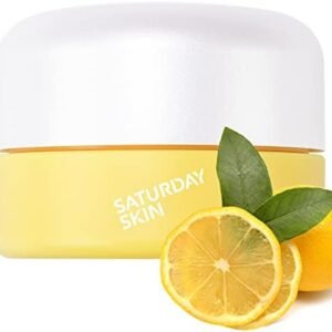 Saturday Skin Yuzu Eye Cream Vitamin C Wide Illuminating Under eye Cream for Wrinkles, Puffy Eyes, Dark Circles, Moisturizing, Hydrates, Anti Aging for Women