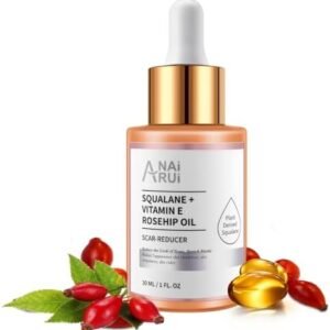 Squalane Rosehip Oil Moisturizer for Face and Body, Skin Care Oil,Hydrate&Smooth Skin 1 fl. Oz.