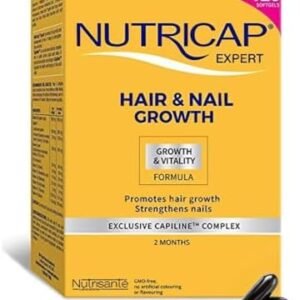 NUTRISANTE Nutricap Expert Hair & Nail Growth - Food Supplement for Fast Hair Growth - Exclusive Capiline Complex - Promotes Hair Growth & Development - Biotin, Walnut Oil, Vitamine B3-120 softgels