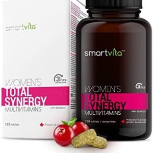 Smartvita - Women’s Multivitamins, Energy & Immune Booster, Women's Multivitamins for Wellness, Beauty Support, Hair Skin and Nails, Women's Vitamins, Smart Time Delay Release Technology, 120 Tablets