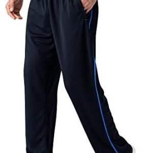 MAGNIVIT Men's Lightweight Sweatpants Loose Fit Open Bottom Mesh Athletic Pants with Zipper Pockets