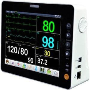Portable Patient Monitor Multi-Parameter Health Care Monitoring Device with 8'' LCD Display,Rechargeable Battery
