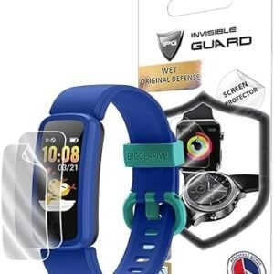 IPG for BIGGERFIVE Vigor Kids Fitness Tracker for Kids Hydrogel Screen Protector (4 Units) Invisible HD Clear Film Anti Scratch Guard-Smooth/Self-Healing/Bubble for Vigor