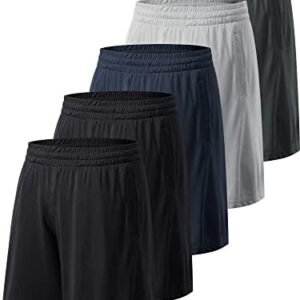 MLYENX Men's Workout Shorts Gym Athletic Running Shorts for Men with Pockets