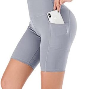 Sigeeya Women's High Waist Yoga Leggings with 3 Pockets, Tummy Control Compression Leggings, Workout Running Gym Sports Pants