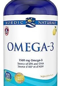 Nordic Naturals Omega-3 Liquid - Aids in Cognition and Heart Health, Lemon Flavor, 473 mL