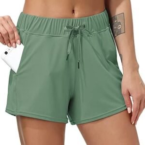 Dragon Fit Workout Lounge Shorts for Women Hiking Active Running Yoga Shorts Comfy Casual Shorts with Pocket