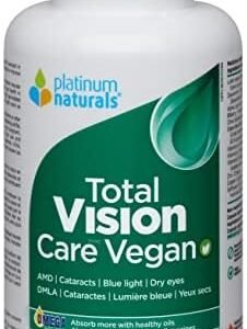 Platinum Naturals - Total Vision Care Vegan, 60 Capsules - Eye Health Supplements for Adults - Dry Eyes, Eye Burn, Night Vision, Vision Care & Eyesight Supplement - Cataract Vitamins for Eye Health