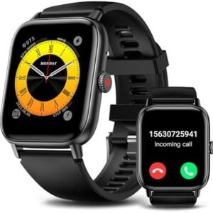 Smart Watch for Men Women (Make/Answer Call), Fitness Tracker, (Blacks)