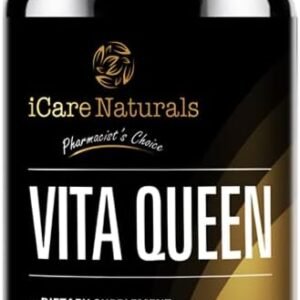 Multivitamins for Women - Halal | Gluten-Free | Vegetarian Friendly | Manufactured in Canada| GMP Certified | - Iron, Vitamin D3, B Vitamins and Antioxidant Vitamins C and E - Nourish Hair, Skin & Nails - 60 count
