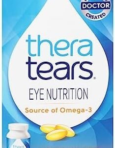 Thera Tears Nutrition Capsules for Dry Eyes - 90 Count - Eye Treatment With Omega-3