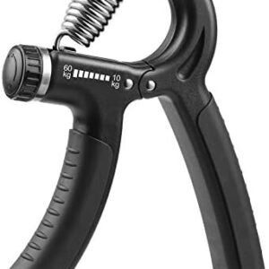 NIYIKOW Grip Strength Trainer, Hand Grip Strengthener, Adjustable Resistance 22-132Lbs (10-60kg), Non-Slip Gripper, Perfect for Musicians Athletes and Hand Injury Recovery
