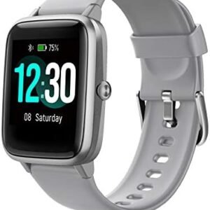Fitpolo Smart Watch Fitness Tracker 1.3 inches Color Touchscreen Heart Rate Monitor IP68 Waterproof Step Sleep Trackers Calorie Burned Counter Smartwatch for Women Men