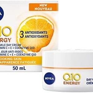 NIVEA Q10 Energy Anti-wrinkle Day Cream, 50ml | Anti-wrinkle face cream with Vitamin C and E