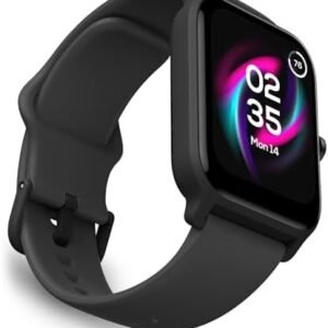 OCTANDRA Move 2 VeryFit 1.8" Bluetooth Answer Call Alexa Smart Watch Heart Rate Blood Oxygen Saturation Sleep Monitor Step Counter IP68 Activity Fitness Tracker Watches for Men Women (IDW13) (Black)