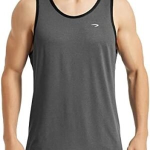 KPSUN Men's Quick Dry Tank Tops Fitness Workout Running Performance Sleeveless Shirts