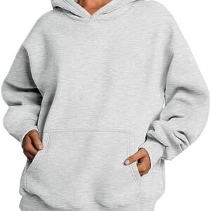 Baonmy Womens Oversized Sweatshirts Hoodies for Women Fleece Hooded Long Sleeve Pullover with Pocket Fall Clothes
