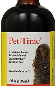 Pfizer Animal Pet-Tinic Vitamin-Mineral Supplement for Dogs and Cats, 4-Ounce